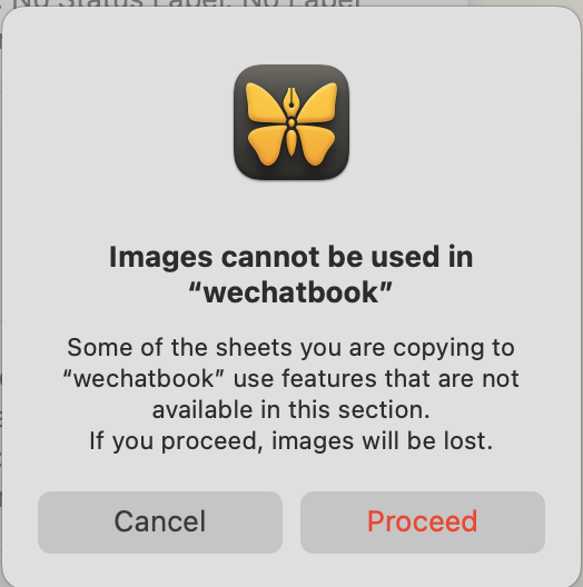 Annotations and images will be lost when copying out of Ulysses library if you choose Markdown